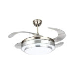Modern Foldable Blade LED Silver Ceiling Fan