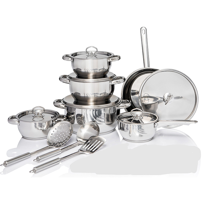 02-Tissoli pot set R699.95-1 Tissoli Bekaline Stainless Steel Cookware Set - Complete Kitchen Essential - Image 1
