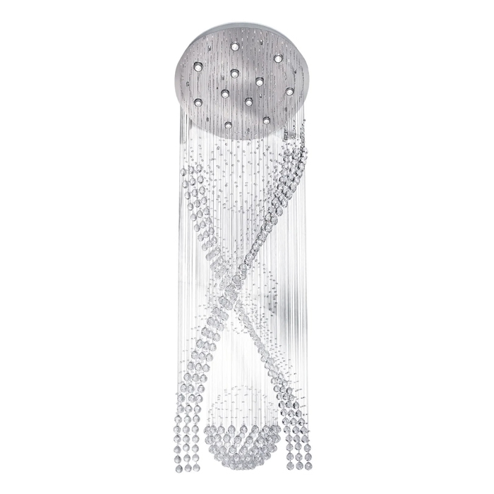 03-Chandelier Crystal triple ball led Crystal Triple Ball LED Chandeliers - Image 1