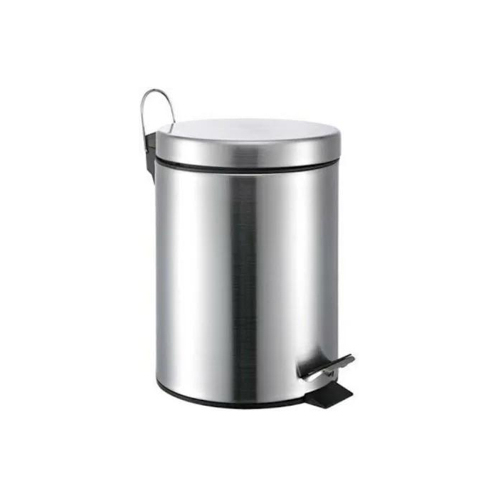 04-Pedal dust bin stainless steel 20lit Stainless Steel Pedal Dustbin 20L - Sleek & Durable - Image 1