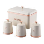 Royal Bread Bin with 3-Piece Canister Set