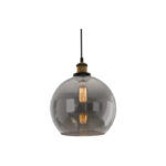 Smoked Amber Glass Globe Pendant 1Lit E27 -  Modern Ambient Lighting