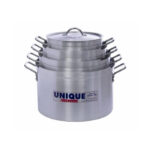 Unique Cookware 8-Piece Stainless Steel Stock Pot Set