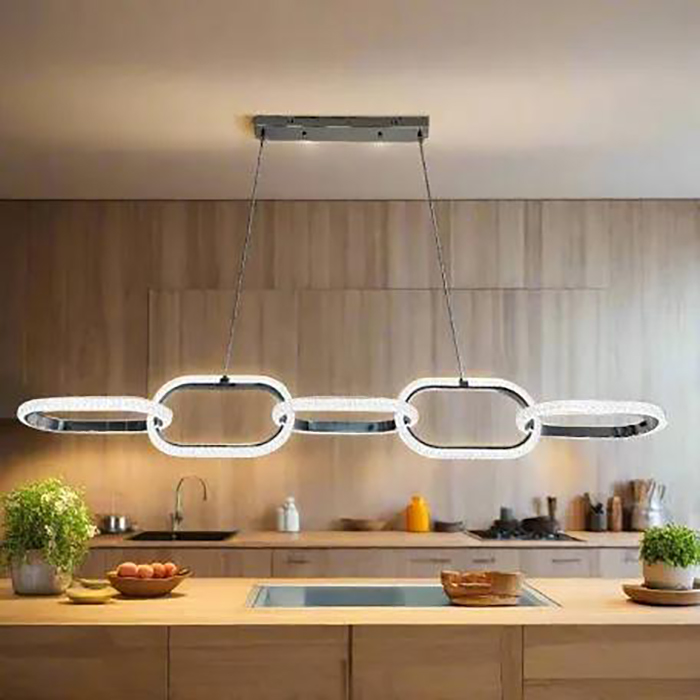 12-Pendant Crystal LED Modern Crystal LED Pendant Light - Image 1