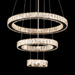 Crystal Ring Pendant LED 3 Tiers - Image 2