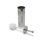 Stainless Steel Handle Toilet Brush with Holder - Image 2