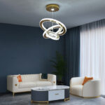 3-Ring Crystal LED Chandelier - Image 5