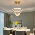 3-Ring Crystal LED Chandelier - Image 4