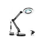 LED Magnifying Glass with Light, Base & Clamp