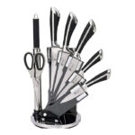 Royalty Line 8-Piece Stainless Steel Knife Set with Acrylic Fan Block
