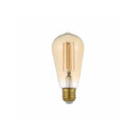 Amber ST64 LED Filament Bulb 4W