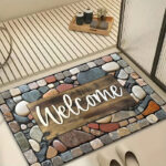 Stone Pattern Welcome Doormat - Image 2