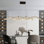 Modern Three-Ring Acrylic LED Chandelier - Image 2