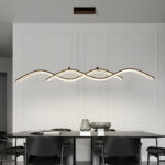 Modern Three-Ring Acrylic LED Chandelier - Image 4