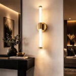 Golden Linear LED Wall Light