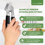 Castalware Premium Stainless Steel Garlic Press Crusher - Image 3