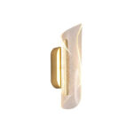 Swirl LED Wall Light Gold