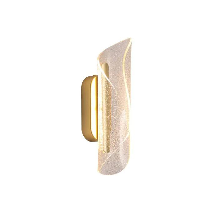 Swirl LED Wall Light Gold - Image 1