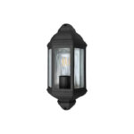 Outdoor Lantern Black With Clear Glass