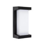 Black Outdoor Bulkhead Wall Light
